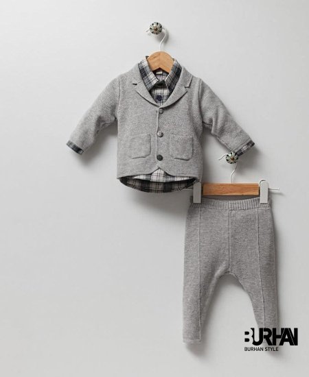 طقم صوف ناعم 3 قطع