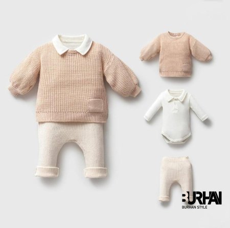 طقم صوف 3 قطع