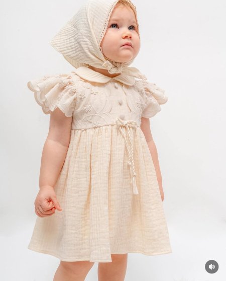 فستان ناعم مع سكارڤ