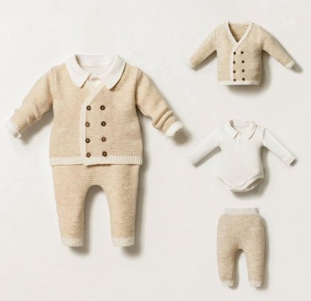 طقم بيبي صوف 3 قطع