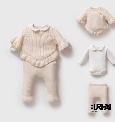 طقم بيبي صوف 3 قطع