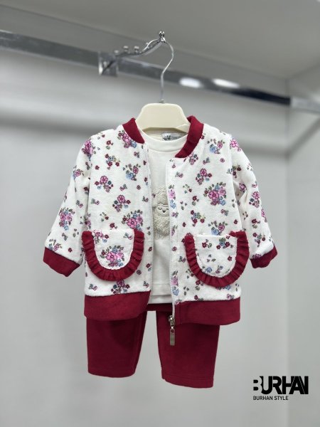 بجامة مخمل 3 قطع