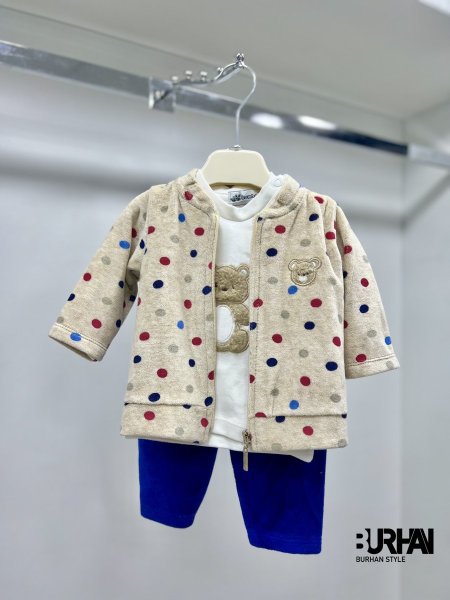 بجامة مخمل 3 قطع