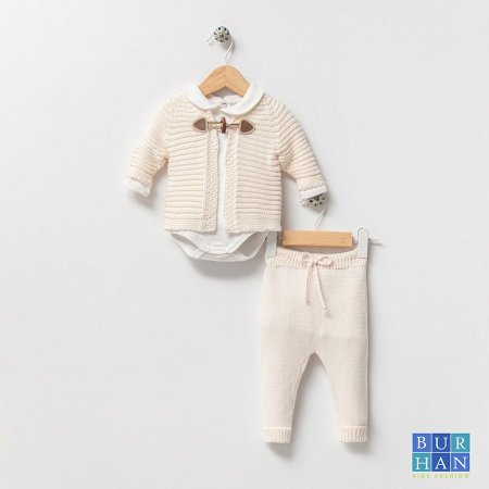 طقم صوف ناعم 3 قطع