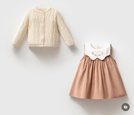 فستان شمواه مع جكيت صوف ناعم