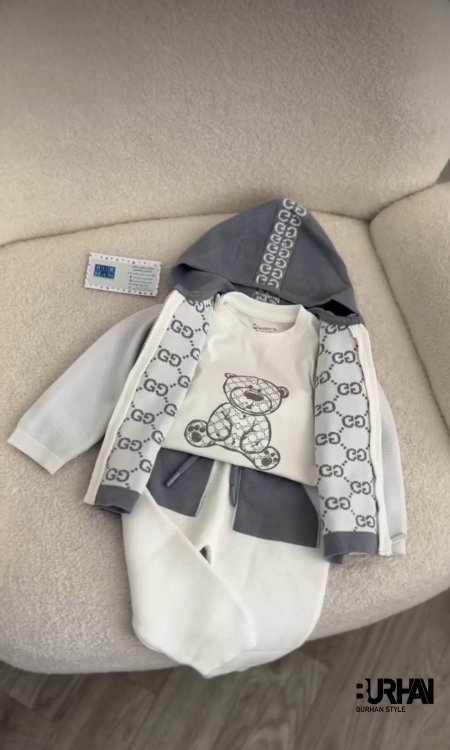 طقم ولادي صوف 3 قطع